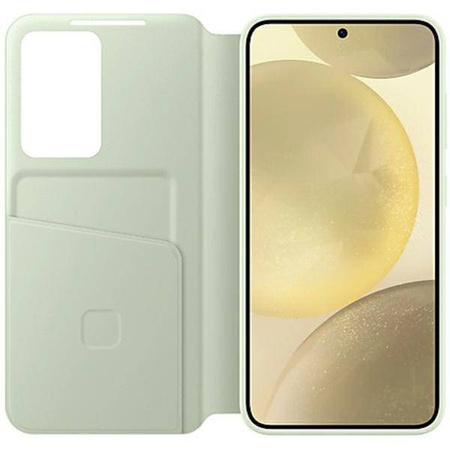 Etui Samsung Smart View Wallet EF-ZS921CGEGWW z klapką do Samsung Galaxy S24 - jasnozielone