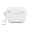 Guess GUAPLSCHSH AirPods Pro cover white / white Silicone Charm Collection