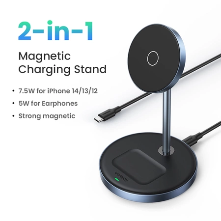 Ugreen CD317 MagSafe / Qi 2in1 charging station - black
