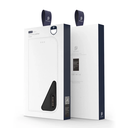 Dux Ducis Hivo echt Leder booktype case schutzhülle aufklappbare hülle für iPhone 14 braun