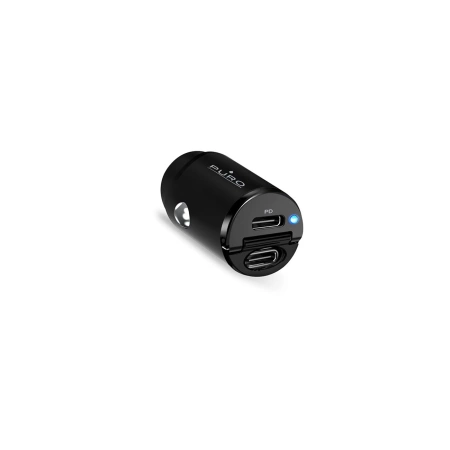 Ładowarka samochodowa Puro Mini 30W Power Delivery 2 x USB-C - czarna
