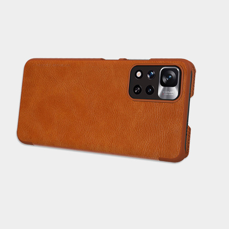 Nillkin Qin Case etui do Xiaomi Redmi Note 11 Pro+ (China) / Redmi Note 11 Pro (China) osłona na aparat kabura pokrowiec obudowa z klapką czarny