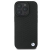 Original Case IPHONE 16 PRO MAX BMW Hardcase Signature Leather Diamond Metal Logo MagSafe (BMHMP16X23RDDK) black