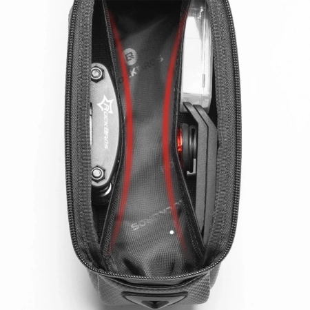 Gepanzerte Fahrradtasche Rockbros B68-1 mit Handytasche 1,7 l – Schwarz