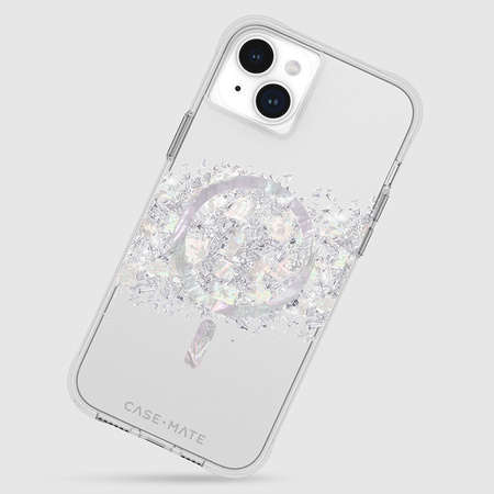 Case-Mate Karat MagSafe - Etui iPhone 15 Plus zdobione masą perłową (A Touch of Pearl)