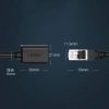Ugreen przedłużacz kabel internetowy Ethernet RJ45 Cat 6 FTP 1000 Mbps 0,5 m czarny (NW112 11278)