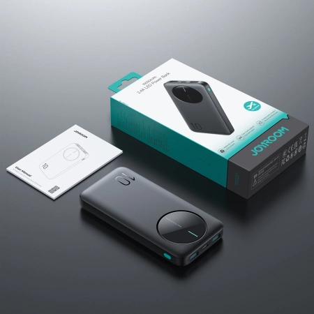 Powerbank Joyroom JR-PBF12 10000mAh 2,4A 2x USB-A 1x USB-C - schwarz