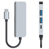 TECH-PROTECT V2-HUB ADAPTER 4IN1 GREY