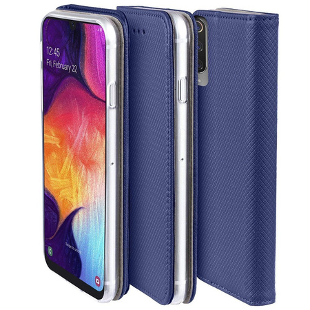 Etui MOTOROLA MOTO E20 / E30 / E40 Portfel z Klapką Flip Magnet granatowe