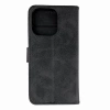 Leather Book Case für iPhone 16 Pro Max – Schwarz