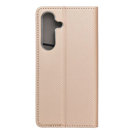 Kabura SMART CASE Book do SAMSUNG S25 złoty