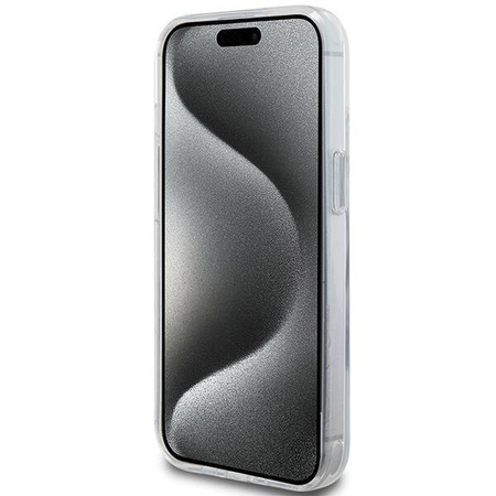Oryginalne Etui IPHONE 13 / 14 / 15 Karl Lagerfeld Hardcase Ring Stand Karl&Choupettte MagSafe białe