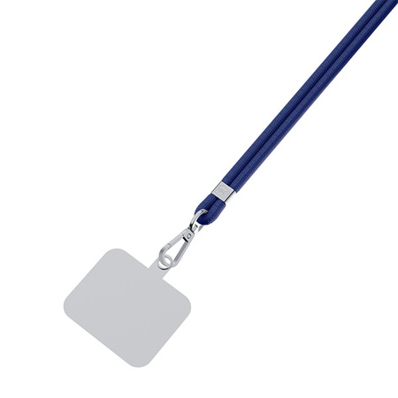 3MK EasyClip Dark Blue (silver) smycz do telefonu