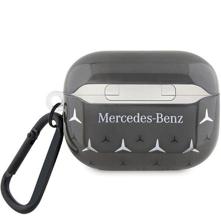 Oryginalne Etui APPLE AIRPODS PRO Mercedes Cover Large Star Pattern (MEAP8DPMGS) czarne