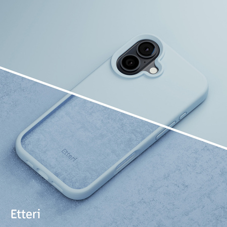 Nakładka Etteri Silicone Case do iPhone 16 6,1" jasnoniebieska