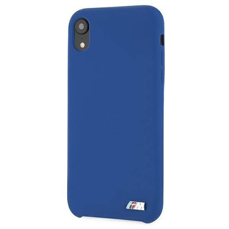 Original Case IPHONE XR BMW Hardcase Silicone M Collection (BMHCI61MSILNA) blue