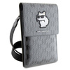 Sack Karl Lagerfeld Saffiano Monogram Choupette (KLWBSAKHPCG) silber