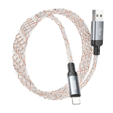 HOCO kabel USB A do Lightning 2,4A U112 1 m szary