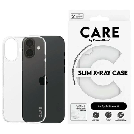 CARE by PanzerGlass X-Ray Soft Basic Case iPhone 16 6,1" transparent 1441