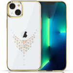 Kingxbar Sky Series luksusowe etui z Kryształami Swarovskiego na iPhone 13 złoty (Dew)