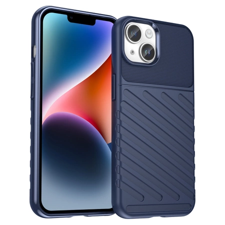 Thunder Case etui iPhone 14 pancerny pokrowiec niebieski