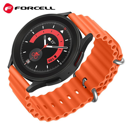 FORCELL F-DESIGN FS01 pasek / opaska do Samsung Watch 22mm pomarańczowy