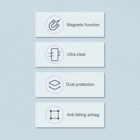 Nillkin Nature Pro Magnetic Case etui iPhone 14 Pro magnetyczny pokrowiec MagSafe niebieski