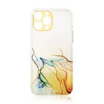 Marble Case etui do iPhone 12 Pro Max żelowy pokrowiec marmur pomarańczowy