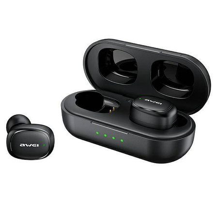 AWEI słuchawki Bluetooth 5.1 T13 Pro TWS + stacja dokująca czarny/black