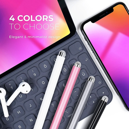 Rysik do ekranów dotykowych pojemnościowy różowy