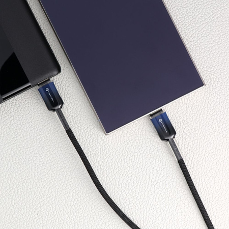 Kabel USB C do USB C Forcell F-Energy QC4.0 PD 3A 60W Gradient 1 m C354 czarny