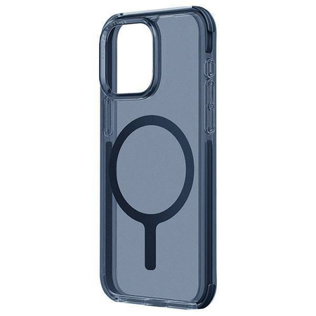 Uniq Combat iPhone 15 Pro 6,1&quot; Hülle Magclick Charging blau/rauchblau