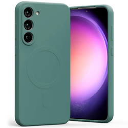 Mercury Semi-Silicon Magsafe Samsung S23 Plus , GREEN / ZIELONY