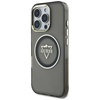 Original Case IPHONE 16 PRO Guess IML Metal Mountain Logo MagSafe black