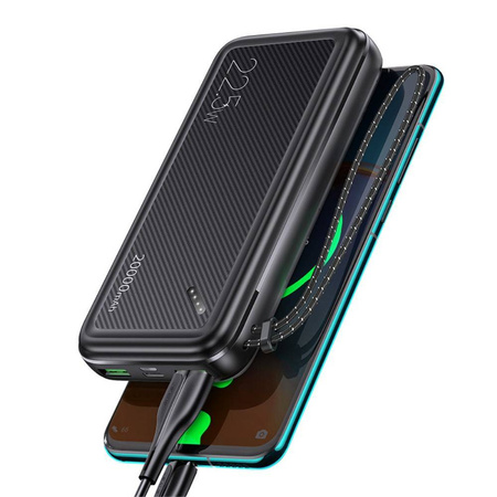 Power Bank 20000mAh PB60 22.5W 2xUSB QC3.0 + USB-C PD3.0 + Micro USB External Battery Fast Charge Usams US-CD168 black