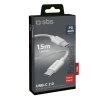 SBS TECABLETISSUETCCG USB-C – USB-C-Kabel 1,5 m 60 W geflochten – grau