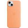 Etui Apple MT173ZM/A iPhone 15 Plus / 14Plus 6.7" MagSafe pomarańczowy/orange sorbet Silicone Case