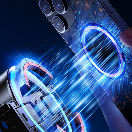 Blavec Selfie Stick Aluminium Fusion P07 Magsafe tripod + pilot + 2 lampy 1,4 metra (SSFP07-MTR2LB14) czarny