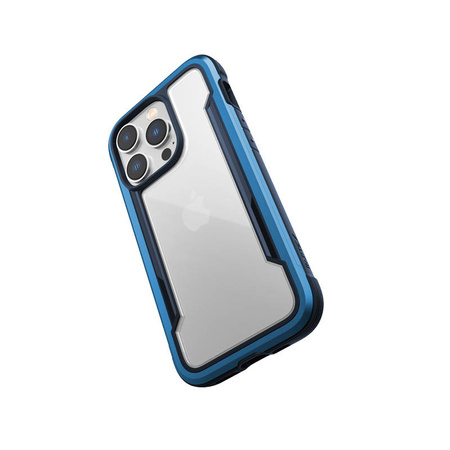 X-Doria Raptic Shield - Etui aluminiowe iPhone 14 Pro (Drop-Tested 3m) (Marine Blue)