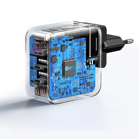 Ugreen fast charger GaN USB / 2xUSB C 65W adapter EU / UK / US plug black (CD296)