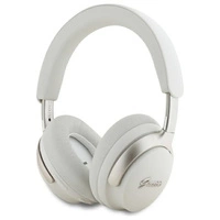 Słuchawki nauszne Bluetooth Guess Metal Script Logo ANC - beżowe