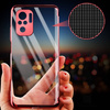 Clear Color Case Gel TPU Electroplating frame Cover for Xiaomi Redmi Note 10 5G / Poco M3 Pro black