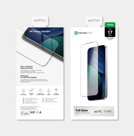 AmazingThing Titan Vision 7 Panzerglas für iPhone 17 Pro
