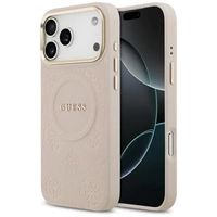 Guess Peony Hot Stamp MagSafe Case für iPhone 17 Pro Max - Pink