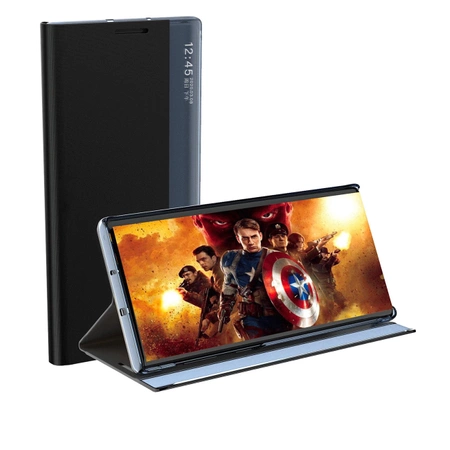 New Sleep View Case with flap and stand for Samsung Galaxy A55 - blue