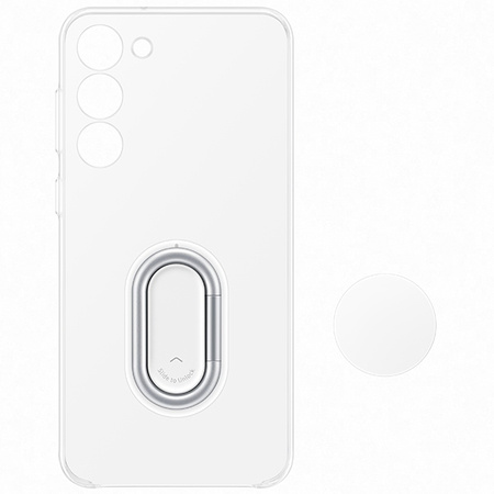 Samsung Clear Gadget Case etui Samsung Galaxy S23+ pokrowiec ring holder podstawka przezroczyste (EF-XS916CTEGWW)