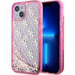 Guess GUHCP14SLC4PSGP iPhone 14 6.1" różowy/pink hardcase Liquid Glitter 4G Transculent