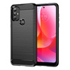 Carbon Case elastyczne etui pokrowiec Motorola Moto G Power 2022 czarny