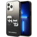 Karl Lagerfeld KLHCP13LTGKCK iPhone 13 Pro / 13 6,1 &quot;hardcase black / black Gradient Ikonik Karl &amp; Choupette