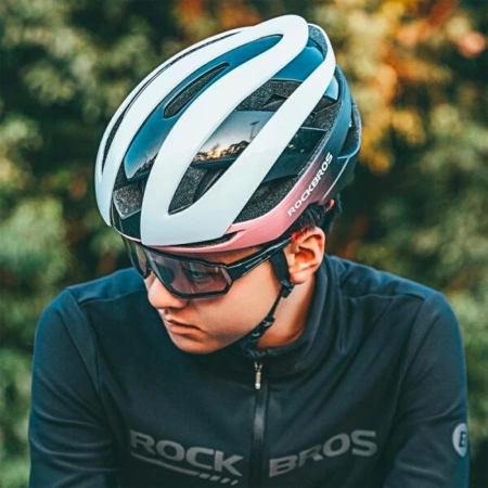Rockbros Fahrradhelm 10110004007 Größe L – Blau und Pink